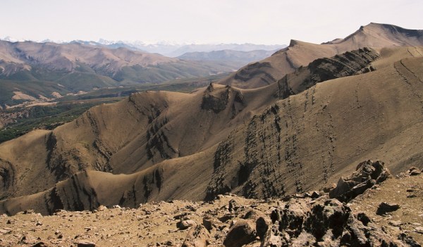 view to the northwest from Cerro Divisadero (© 2008 clasticdetritus.com)