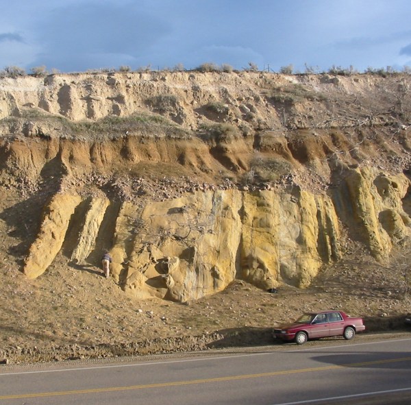 Cretaceous Fox Hills Sandstone, Morrison, Colorado (© 2008 clasticdetritus.com)